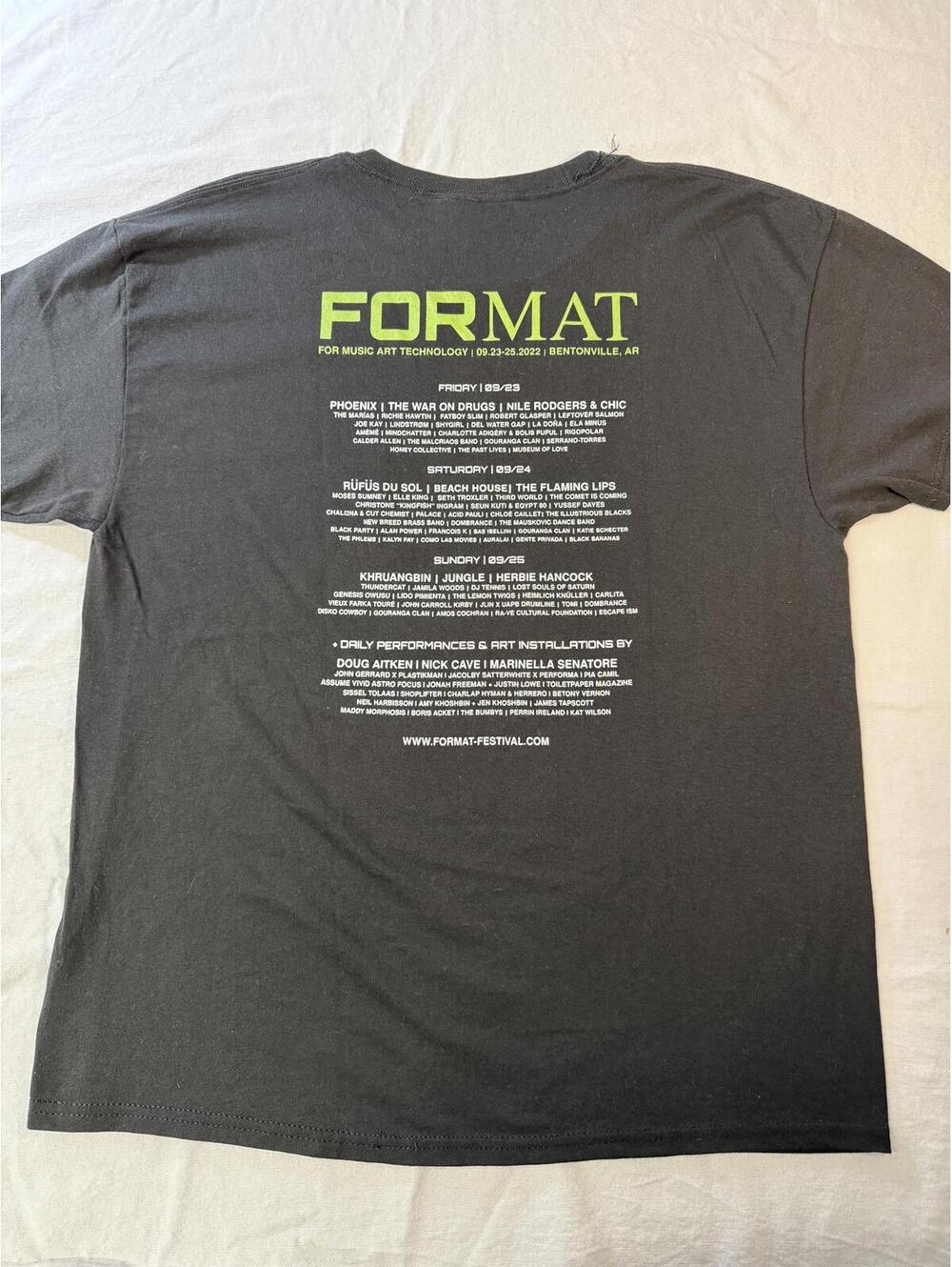 Format Music Festival 2022 T-shirt Line-Up Tee L